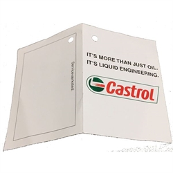 Castrol Smøreseddel med elastik, 250 stk, stk